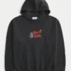 Boxy Tom and Jerry Graphic Hoodie
