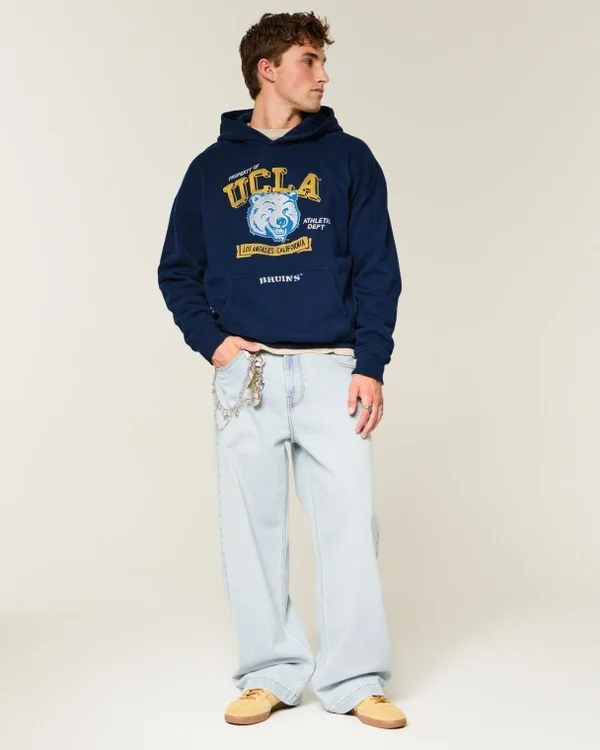 Boxy University of California, Los Angeles Bruins Graphic Hoodie Boxy University of California, Los Angeles Bruins Graphic Hoodie