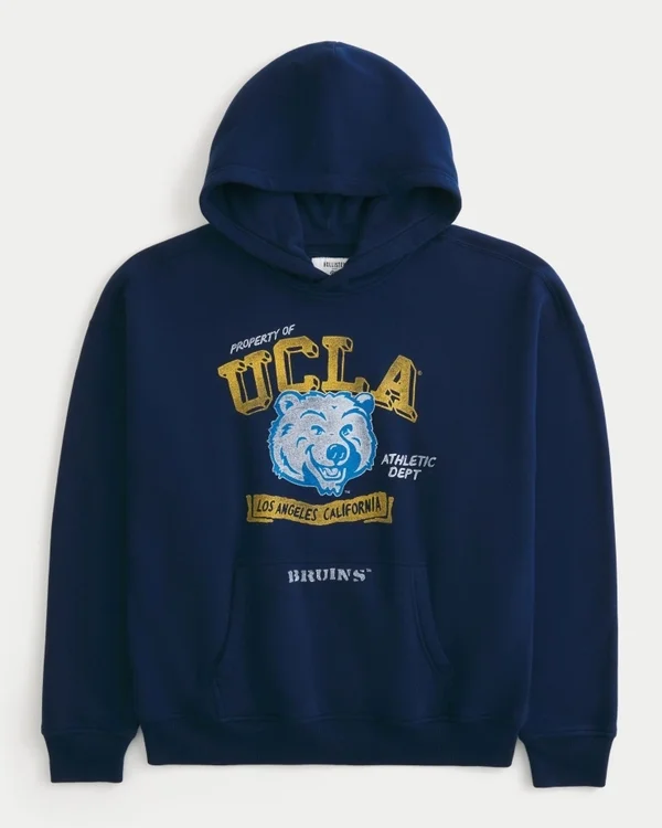 Boxy University of California, Los Angeles Bruins Graphic Hoodie Boxy University of California, Los Angeles Bruins Graphic Hoodie