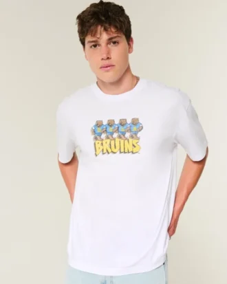 Boxy University of California, Los Angeles, Bruins Graphic Tee
