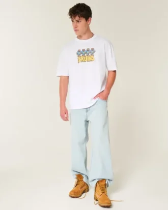 Boxy University of California, Los Angeles, Bruins Graphic Tee