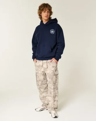 Boxy University of North Carolina at Chapel Hill Tar Heels Graphic Hoodie