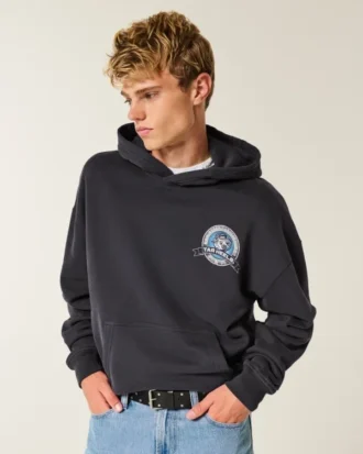 Boxy University of North Carolina Tar Heels Graphic Hoodie