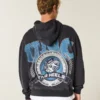 Boxy University of North Carolina Tar Heels Graphic Hoodie