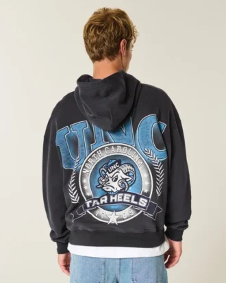 Boxy University of North Carolina Tar Heels Graphic Hoodie