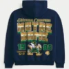 Boxy University of Notre Dame Fighting Irish Graphic Hoodie Boxy University of Notre Dame Fighting Irish Graphic Hoodie