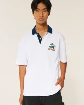 Boxy University of Notre Dame Fighting Irish Graphic Polo