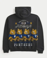 Boxy University of Pittsburgh Panthers Graphic Hoodie