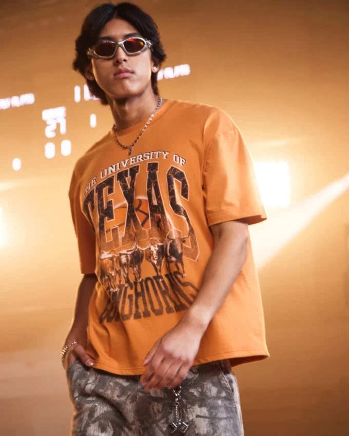 Boxy University of Texas Longhorns Graphic Tee