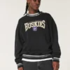 Boxy University of Washington Huskies Graphic Crew Sweatshirt Boxy University of Washington Huskies Graphic Crew Sweatshirt