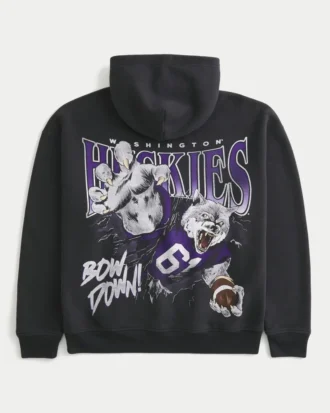 Boxy University of Washington Huskies Graphic Hoodie