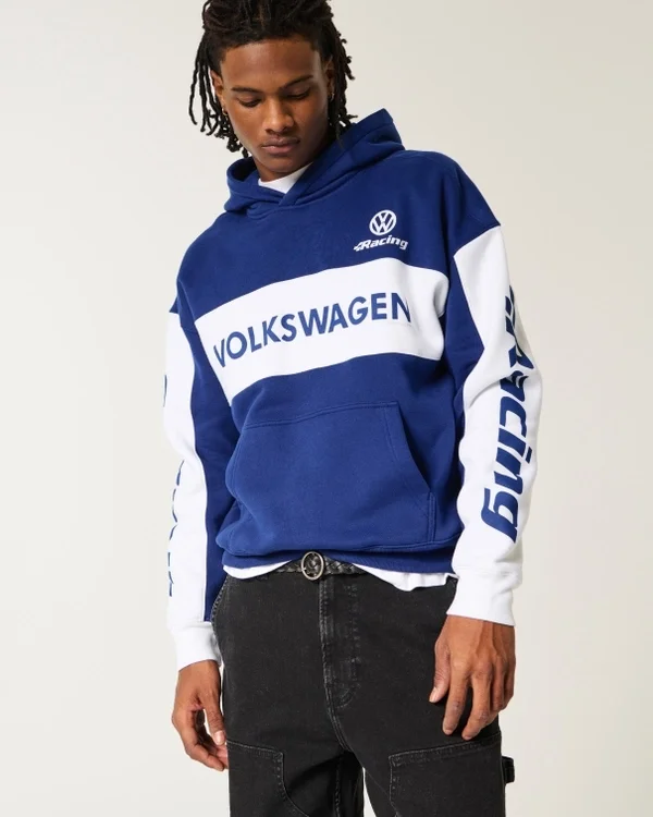 Boxy Volkswagen Racing Graphic Hoodie Boxy Volkswagen Racing Graphic Hoodie