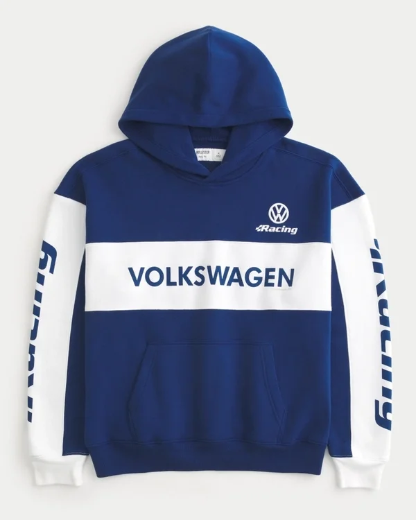 Boxy Volkswagen Racing Graphic Hoodie Boxy Volkswagen Racing Graphic Hoodie