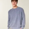 Boxy Washed Crew Sweater