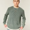 Boxy Washed Crew Sweater