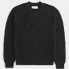 Boxy Washed Crew Sweater