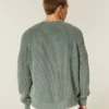 Boxy Washed Crew Sweater