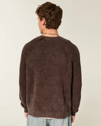 Boxy Washed Crew Sweater