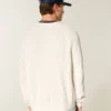 Boxy Washed Crew Sweater