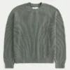 Boxy Washed Crew Sweater