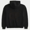 Boxy Zip-Up Good Luck Graphic Hoodie