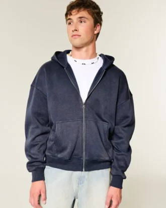 Boxy Zip-Up Hoodie Boxy Zip-Up Hoodie
