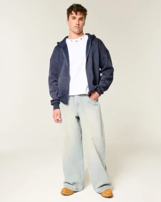 Boxy Zip-Up Hoodie Boxy Zip-Up Hoodie