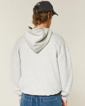 Boxy Zip-Up Hoodie