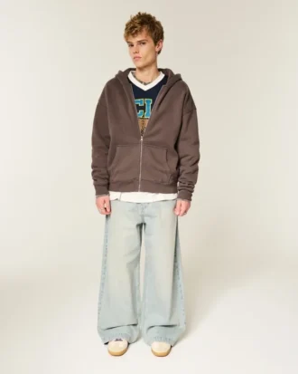 Boxy Zip-Up Hoodie Boxy Zip-Up Hoodie