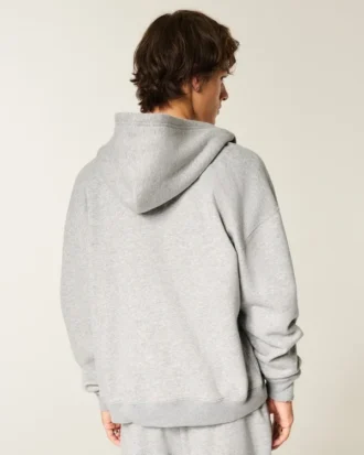 Boxy Zip-Up Hoodie