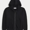 Boxy Zip-Up Hoodie