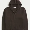 Boxy Zip-Up Hoodie