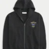 Boxy Zip-Up Jimmie Johnson Team Lowe’s NASCAR Graphic Hoodie
