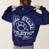 Boxy Zip-Up Penn State University Nittany Lions Graphic Hoodie Boxy Zip-Up Penn State University Nittany Lions Graphic Hoodie