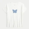 Butterfly Graphic Baby Tee