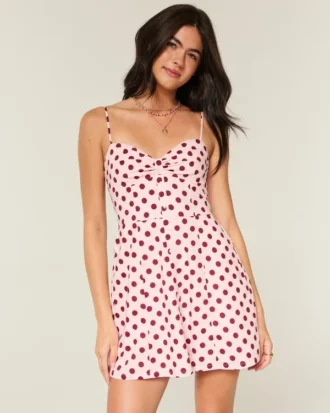 Button Mini Dress