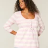 Cable-Knit Babydoll Sweater