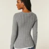 Cable-Knit Icon Crew Sweater