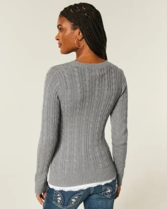 Cable-Knit Icon Crew Sweater