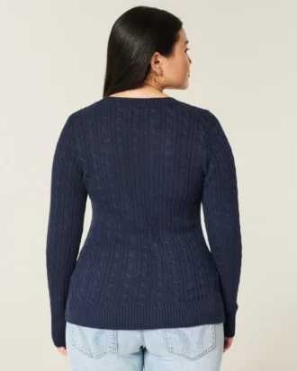 Cable-Knit Icon Crew Sweater