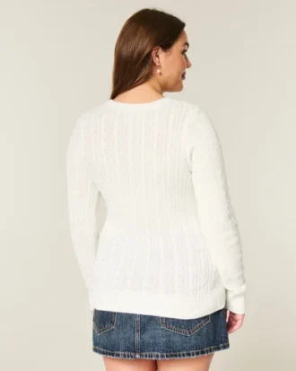 Cable-Knit Icon Crew Sweater