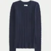 Cable-Knit Icon Crew Sweater