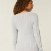 Cable-Knit Icon V-Neck Sweater