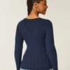 Cable-Knit Icon V-Neck Sweater