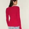 Cable-Knit V-Neck Icon Sweater