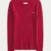 Cable-Knit V-Neck Icon Sweater