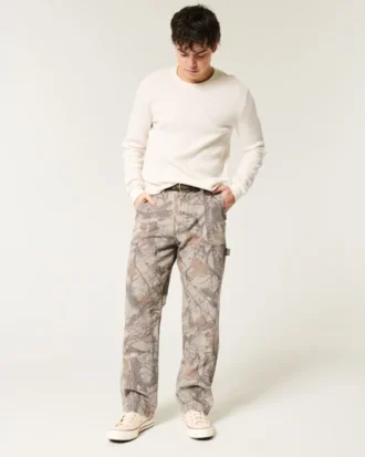 Camo Baggy Carpenter Pants