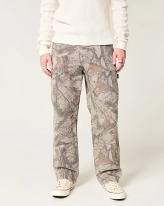Camo Baggy Carpenter Pants