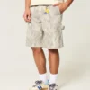 Camo Baggy Denim Shorts