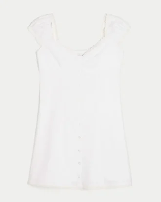 Cap Sleeve Shirt Dress